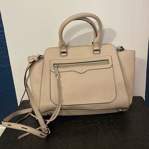 Rebecca Minkoff Saffiano Leather Handbag, nude/blush pink